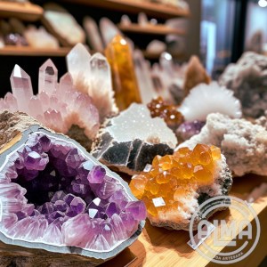 Portada de drusas y geodas con logo